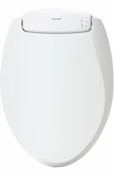 Brondell L60-EW LumaWarm Heated Nightlight Elongated Toilet Seat, View more
