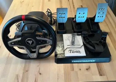 Thrustmaster T248 Racing Wheel & Magnetic Pedals for PS5/PS4/PC, View more