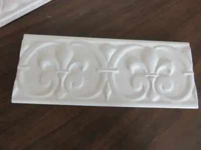 9 CERAMIC TILES, FOR TRIMMING, WHITE, View more