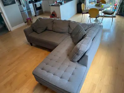 Comfy sectional sofa-couch L-shaped, View more