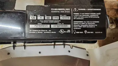 Chamberlain garage door opener, View more