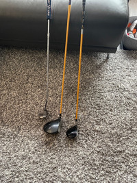 Odyssey putter, Ping driver, Ping 3 wood 