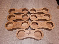 New bamboo Corona Extra Beer phone stands/sound amplifiers
