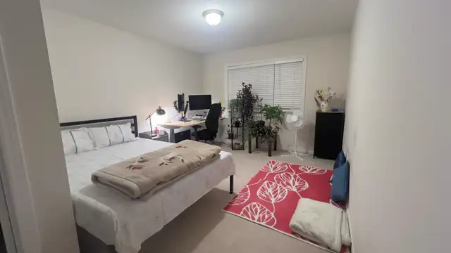 master bedroom with attached washroom