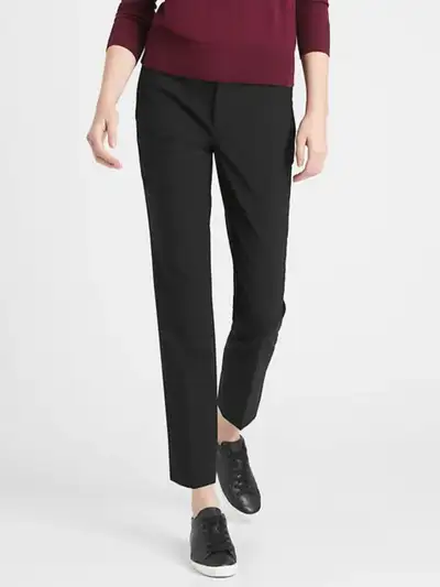 NEW Banana Republic sz 0 & 2 pant Ryan Slim Straight wool blend, View more