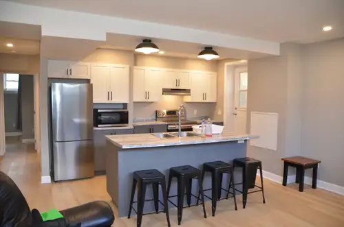 Completely gutted and rebuilt, this bright lower-level apartment delivers an upscale feel at a great...