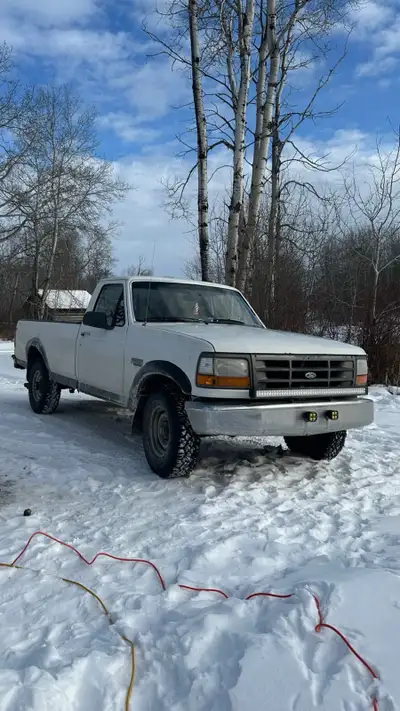 Runs drives, has 52” led bar and fog lights and train horns with air compressor all connected Brand...