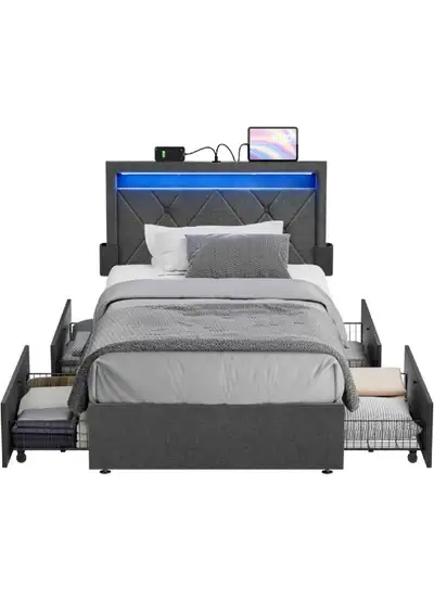 twin size bed, View more