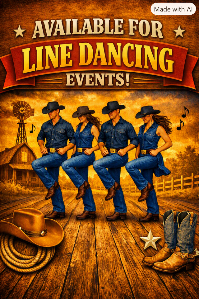 Line Dancing Available For Your Next Event