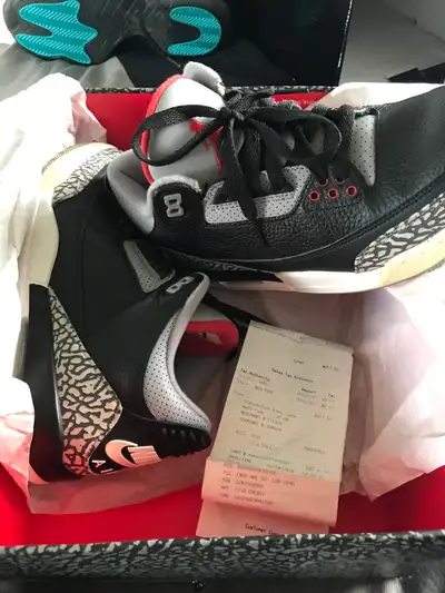 Air Jordan 3 retro OG - size 8 - like new - bred, View more