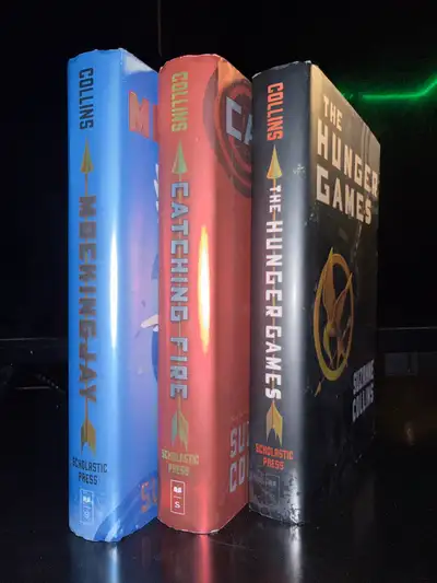 Used but in relatively good condition. The hunger games, catching fire and mocking jay They’re quite...