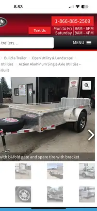 Wanted!!!!!  5’x10’ Aluminum utility trailer with ramp 