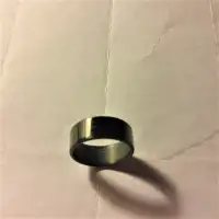 Wedding Ring, Mans, Carbon Fibre,  Black Gloss, NEW Size US 8