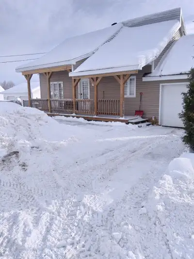 Maison refait a neuf au complet annee 1920 mais neuve Il y a un sous-sol premier plancher avec salle...