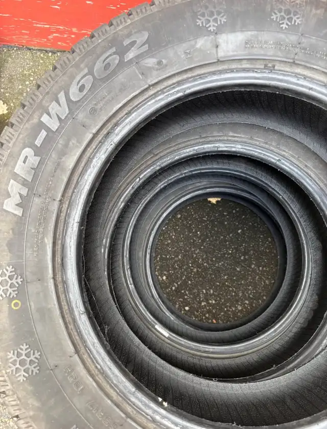 Like New! One-Season Use-4x Mirage Winter Tires-225/65R17 102H in Tires & Rims in Hamilton - Image 4