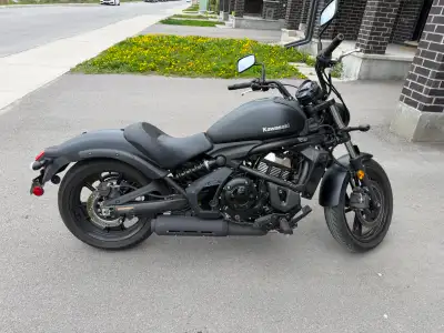 Selling my 2024 Kawasaki Vulcan S 650 ABS (EN650-DRFNN) in Metallic Flat Spark Black. I purchased th...