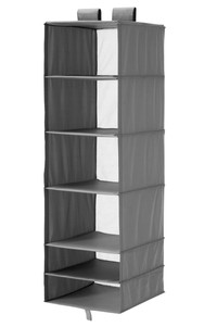 Organizer with 6 compartments (6 units avail.)dark gray/IKEA