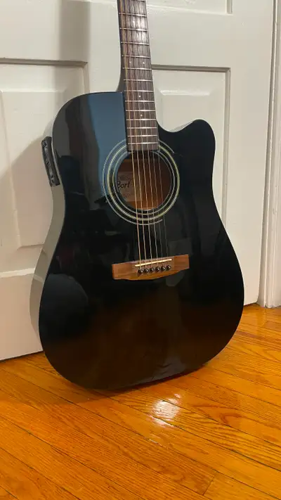 Cort MR-F Dreadnought Cutaway Black Acoustic Guitar with Pickup, View more