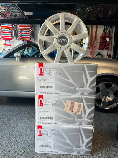 Replica rims in excellent condition Multi-bolt pattern Were on my 2001 TT Will fit many Audi/VW vehi...
