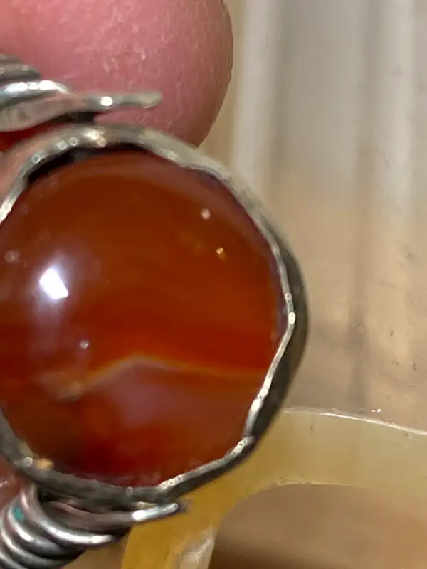 Antique Egyptian Agate Ring 9 Size. in Arts & Collectibles in Vancouver - Image 6