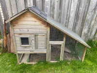 Outdoor bunny house. 