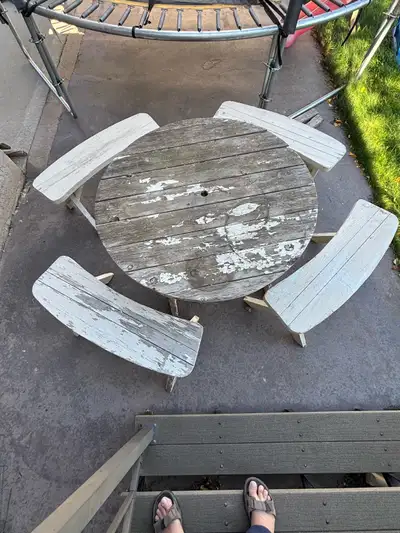 Patio Table with Bench Seating, View more