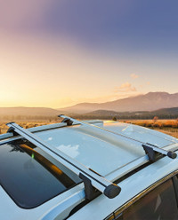 Aerodynamic Car  Roof Cross bars for Car With Raised Rails