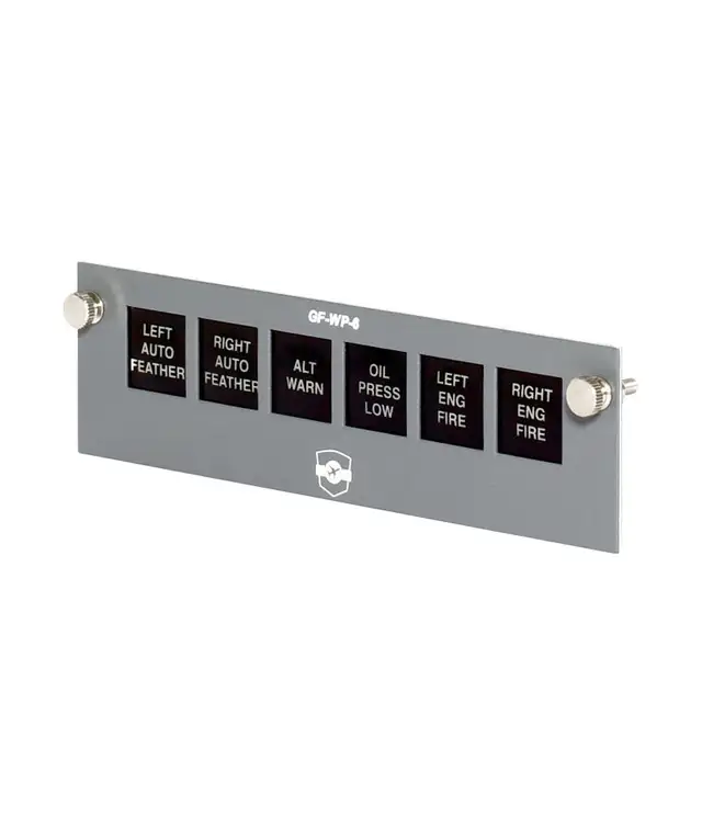 GO FLIGHT GF-WP-6 WARNING PANEL MODULE62863267103746121