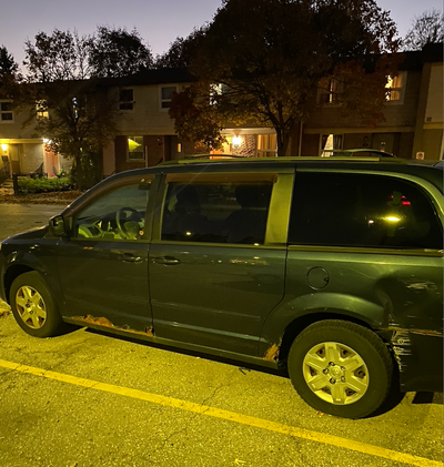 The car has transmission problems, and it is currently dead due to sitting in the parking lot for a...