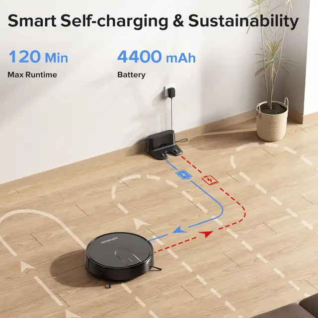 Robot Vacuum and Mop Combo with 4000Pa Suction in Vacuums in Markham / York Region - Image 5