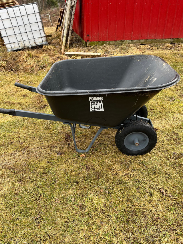 Power Fist wheel barrel only use a few times excellent condition in Outdoor Tools & Storage in Truro - Image 2