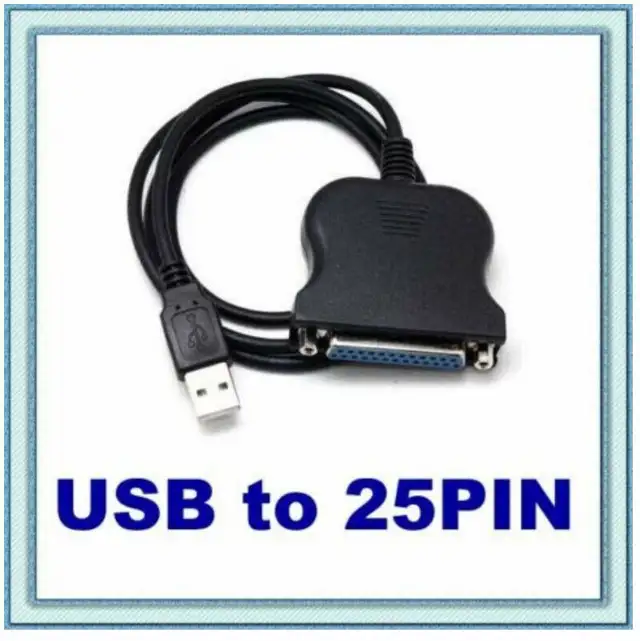 NEW USB to Parallel DB25 25 Pin Printer Adapter Cable imprimante in General Electronics in City of Montréal - Image 2