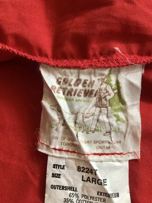 Vintage Red Outdoor Lightweight Jacket Poly Cotton Coat in Women's - Tops & Outerwear in Calgary - Image 7