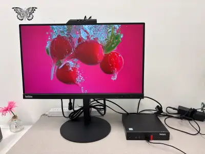 16GB Lenovo i5 256GB SSD 21.5”desktop computer , View more