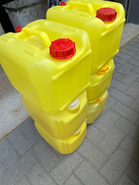 Swimming pool  liquid chlorine containers