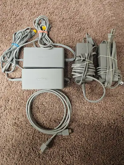 Oem Wiiu power supply 20$ ea Wiiu gamepad charger 20$ Oem Wii power supply 10$ ea Oem wiiu hdmi cabl...