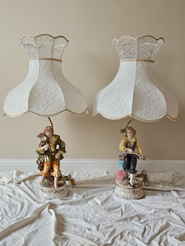 Dresden Type Figurine Lamps in Other in Mississauga / Peel Region