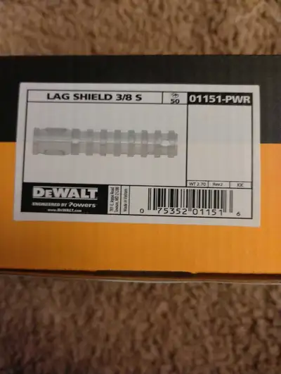 DeWalt concrete anchors, View more