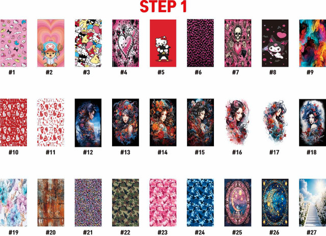 Full Coverage Colorful Phone Stickers Film. in Cell Phone Accessories in Edmonton - Image 4
