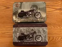 Harley Davidson playing card boxes