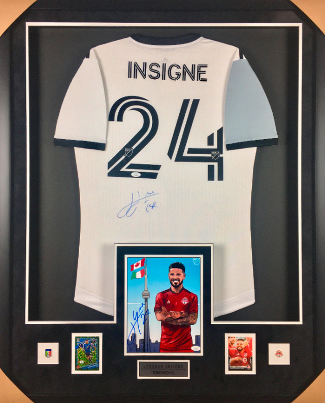 Lorenzo Insigne Signed Jersey Framed JSA in Arts & Collectibles in City of Toronto