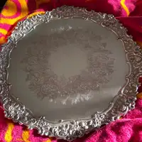 Silver Plated Ornate Tray