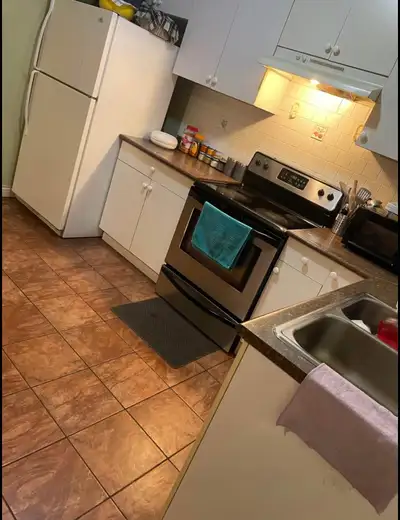 Private 1 Bedroom for Rent in a shared basement with two other girls. Wi-Fi, washer, and dryer inclu...