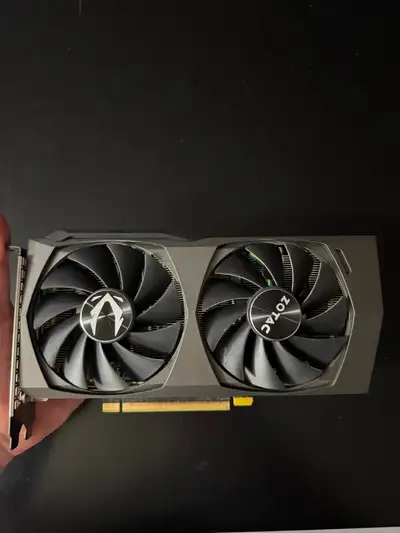 Selling my used Zotac RTX 3060Ti 8GB gpu, great 1080p high card, or 1440p medium to low settings. Fr...