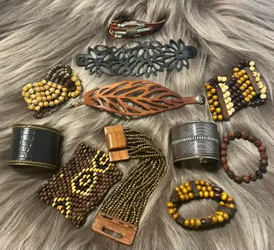 I have an assortment of unique handmade jewelry that I am selling in bundles. First are the bracelet...
