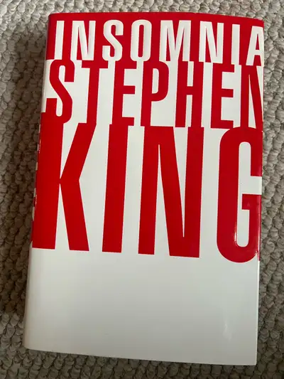 Offering a used hardcover edition of Stephen King's 'Insomnia,' a captivating novel that will keep y...