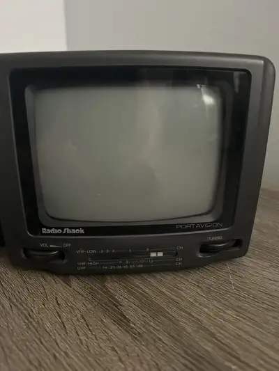 Vintage - Radio Shack - Portavision Black and White TV, View more