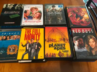 For Sale: 45 Used DVD’s a variety of Comedy, Action, and Romance $20.00 22 Used Children DVD’s $10.0...