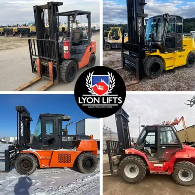 Explore our extensive inventory of used forklifts, available in a variety of sizes, capacities, and...