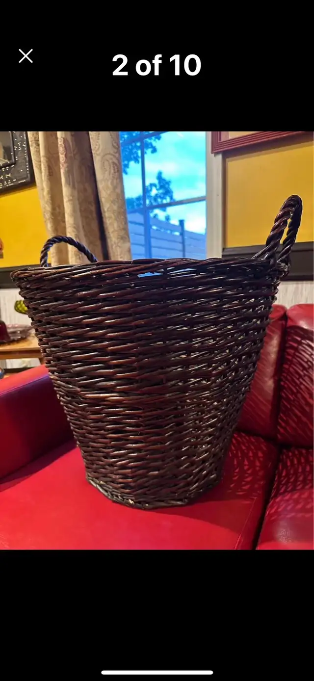 BEAUTIFUL BRAND NEW BIG WICKER BASKET in Home Décor & Accents in Regina - Image 3